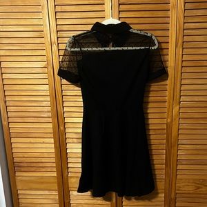 Black mini dress